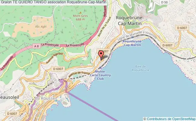 plan association Te Quiero Tango Roquebrune-Cap-Martin