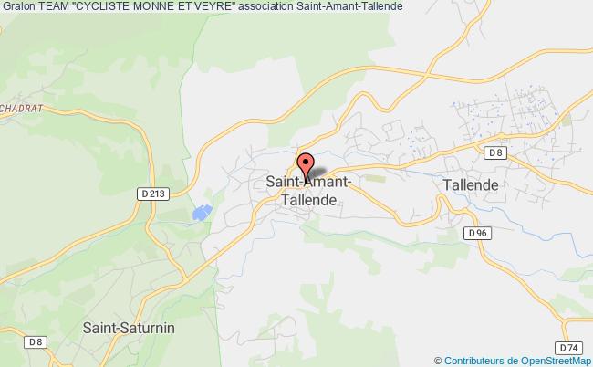 plan association Team "cycliste Monne Et Veyre" Saint-Amant-Tallende