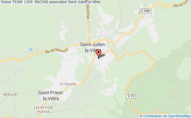 plan association Team  Lois  Racing Saint-Julien-la-Vêtre