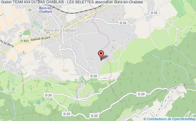 plan association Team 4x4 Du Bas Chablais - Les Belettes Bons-en-Chablais