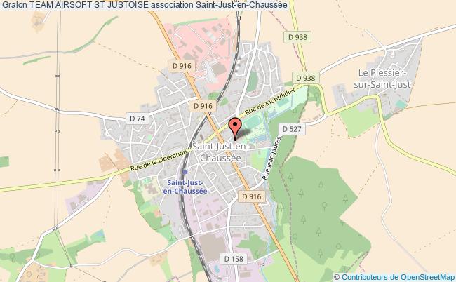 plan association Team Airsoft St Justoise Saint-Just-en-Chaussée