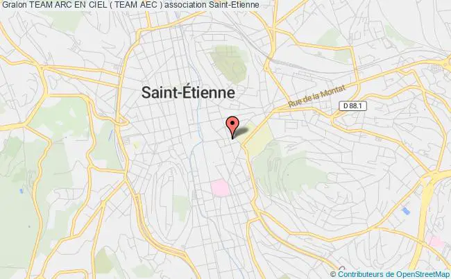 plan association Team Arc En Ciel ( Team Aec ) Saint-Étienne