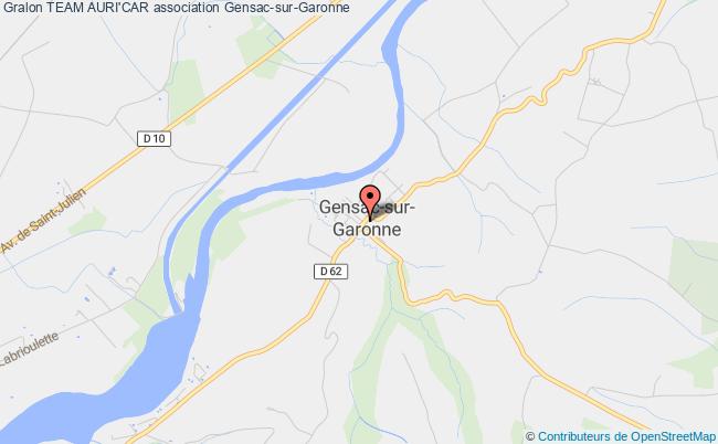 plan association Team Auri'car Gensac-sur-Garonne