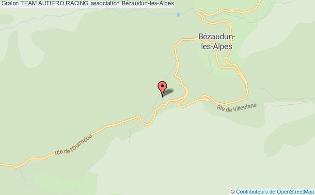 plan association Team Autiero Racing Bézaudun-les-Alpes