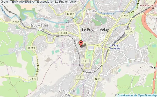 plan association Team Auvergnate Le Puy-en-Velay