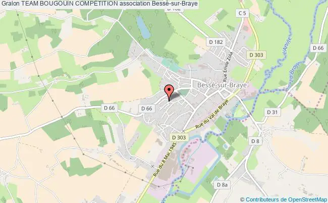 plan association Team Bougouin CompÉtition Bessé-sur-Braye