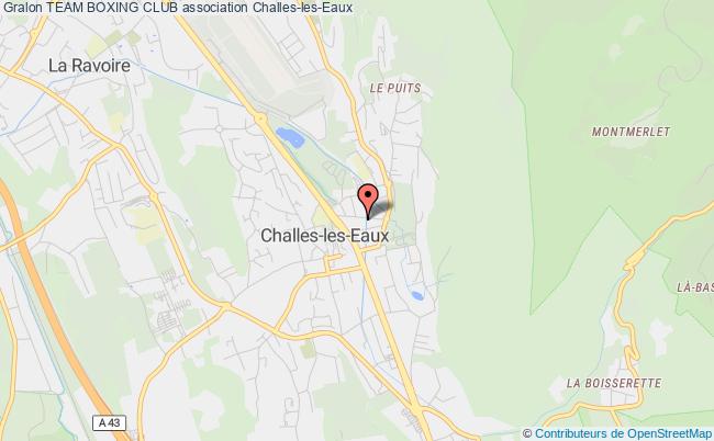 plan association Team Boxing Club Challes-les-Eaux