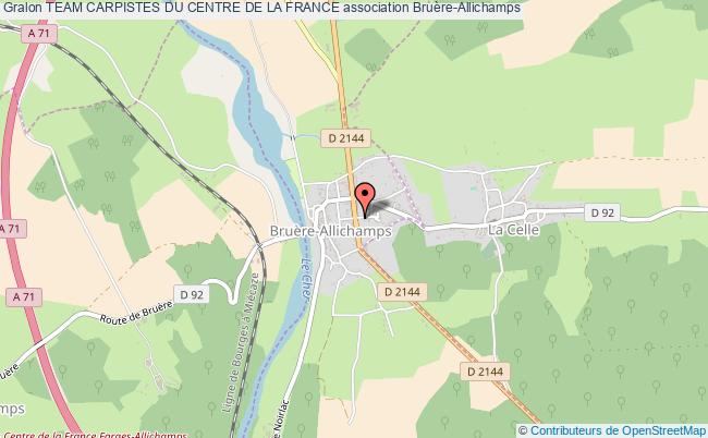 plan association Team Carpistes Du Centre De La France Bruère-Allichamps