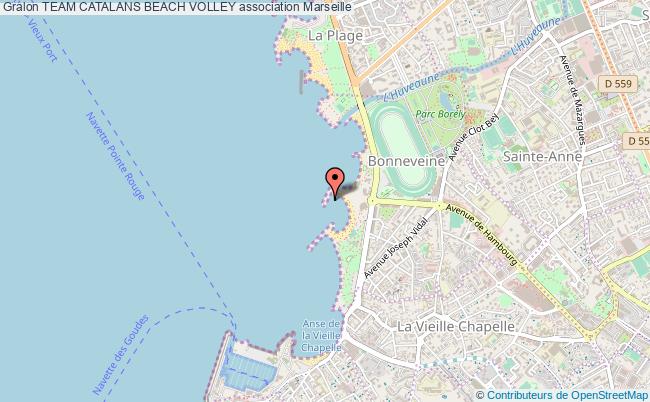 plan association Team Catalans Beach Volley Marseille 7e