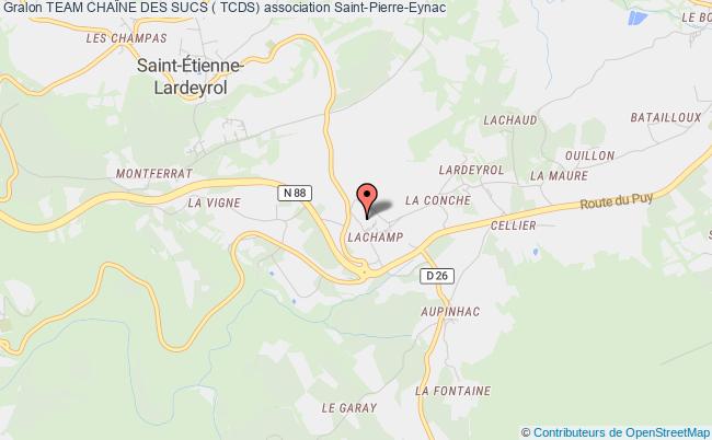 plan association Team ChaÎne Des Sucs ( Tcds) Saint-Pierre-Eynac