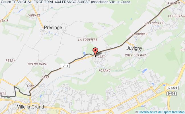 plan association Team Challenge Trial 4x4 Franco Suisse Ville-la-Grand