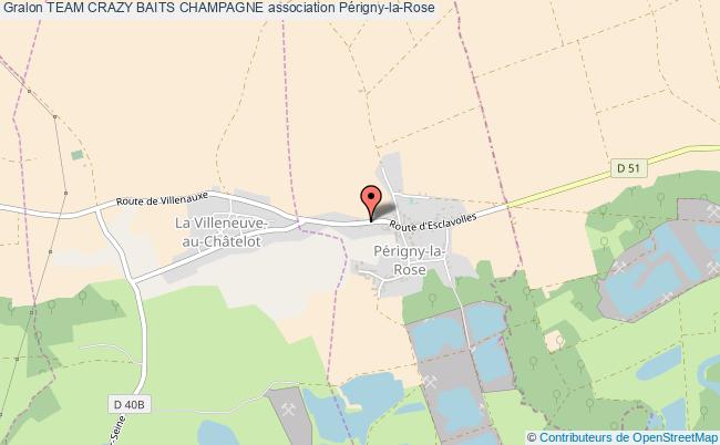 plan association Team Crazy Baits Champagne Périgny-la-Rose