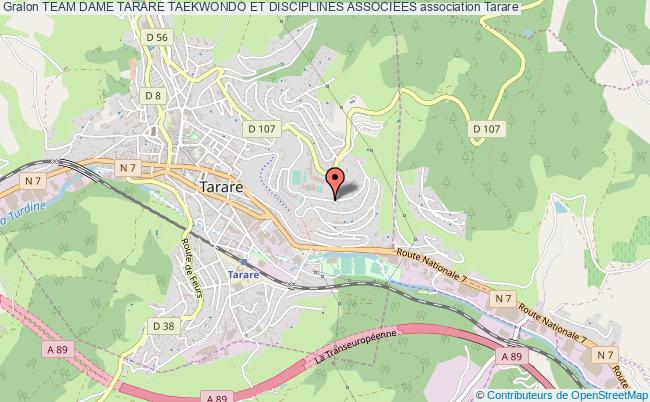 plan association Team Dame Tarare Taekwondo Et Disciplines Associees Tarare