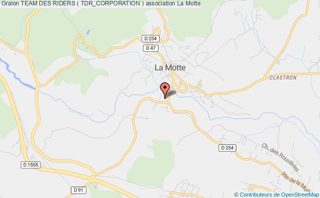plan association Team Des Riders ( Tdr_corporation ) La Motte