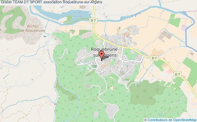 plan association Team Dt Sport Roquebrune-sur-Argens
