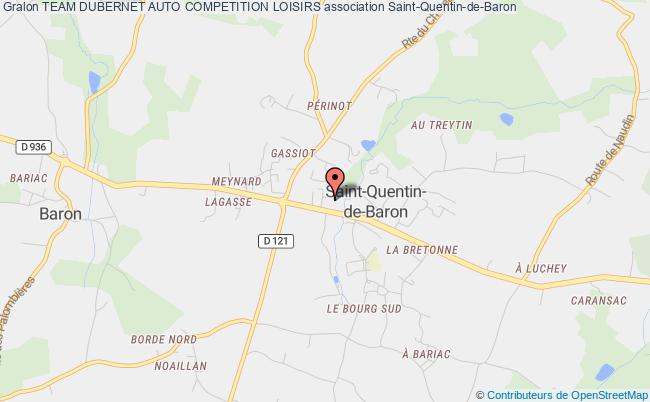 plan association Team Dubernet Auto Competition Loisirs Saint-Quentin-de-Baron