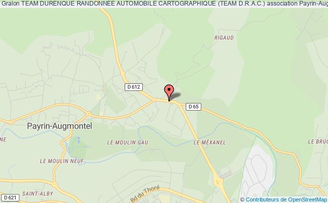 plan association Team Durenque Randonnee Automobile Cartographique (team D.r.a.c.) Payrin-Augmontel