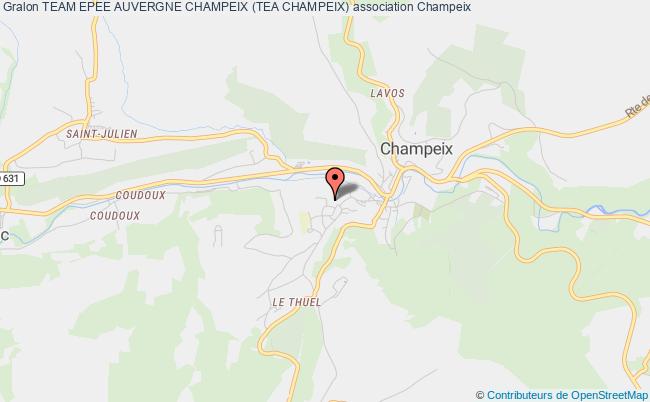 plan association Team Epee Auvergne Champeix (tea Champeix) Champeix