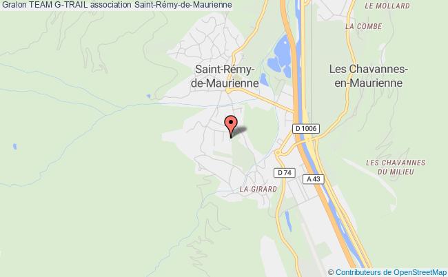 plan association Team G-trail Saint-Rémy-de-Maurienne