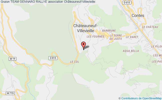 plan association Team Gennaro Rallye Châteauneuf-Villevieille