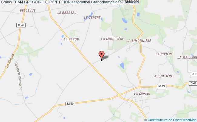 plan association Team GrÉgoire CompÉtition Grandchamp-des-Fontaines
