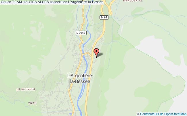 plan association Team Hautes Alpes Argentière-la-Bessée