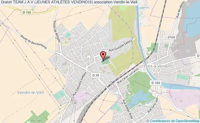 plan association Team J.a.v (jeunes AthlÈtes Vendinois) Vendin-le-Vieil