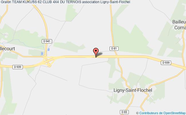 plan association Team Kukuss 62 Club 4x4 Du Ternois Ligny-Saint-Flochel