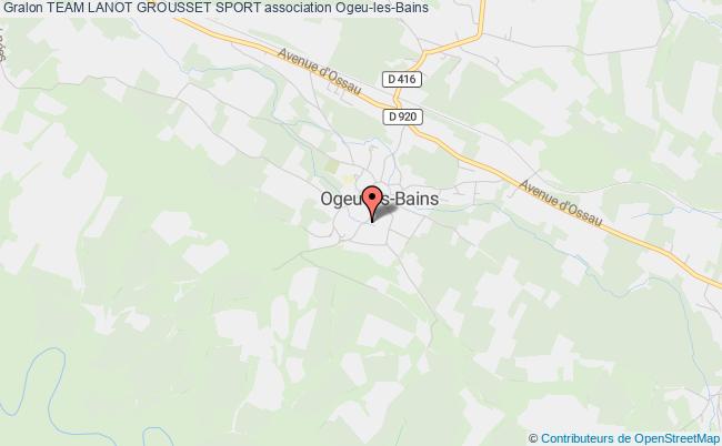 plan association Team Lanot Grousset Sport Ogeu-les-Bains