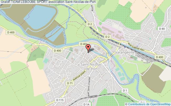 plan association Team Leboube Sport Saint-Nicolas-de-Port