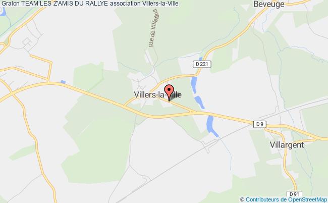 plan association Team Les Z'amis Du Rallye Villers-la-Ville