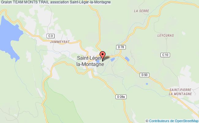 plan association Team Monts Trail Saint-Léger-la-Montagne