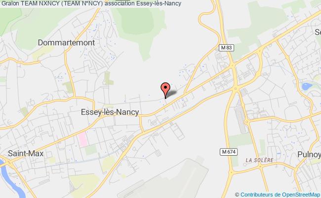 plan association Team Nxncy (team N*ncy) Essey-lès-Nancy