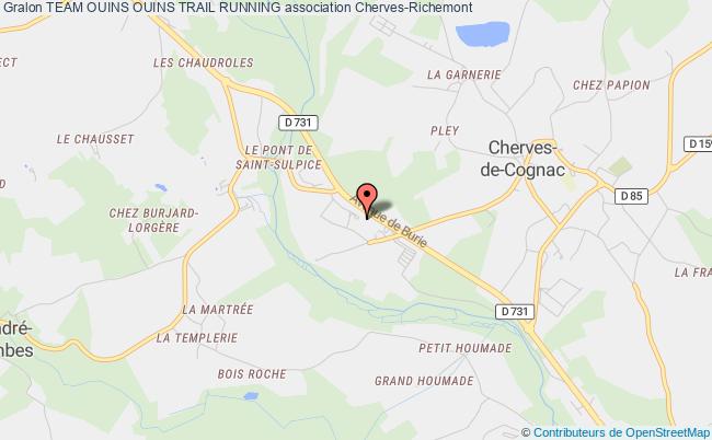 plan association Team Ouins Ouins Trail Running Cherves-Richemont