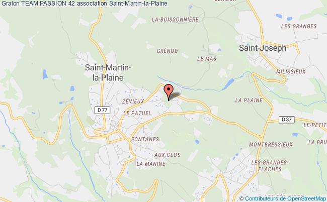 plan association Team Passion 42 Saint-Martin-la-Plaine