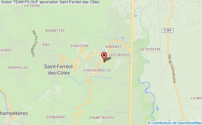 plan association Team Pilouf Saint-Ferréol-des-Côtes