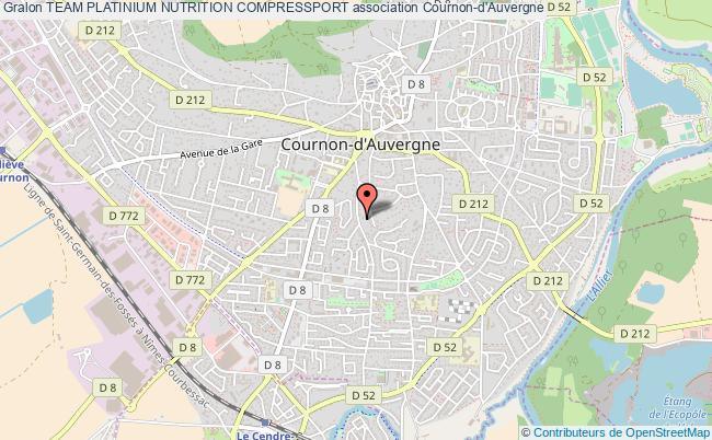 plan association Team Platinium Nutrition Compressport Cournon-d'Auvergne