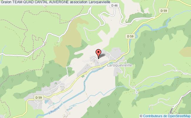 plan association Team Quad Cantal Auvergne Laroquevieille