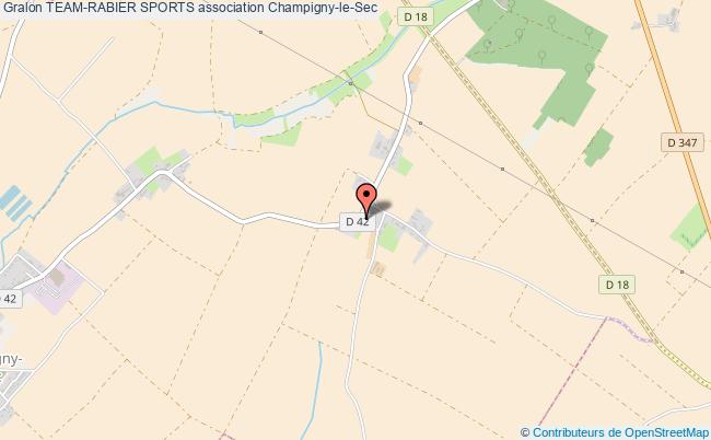 plan association Team-rabier Sports Champigny-le-Sec
