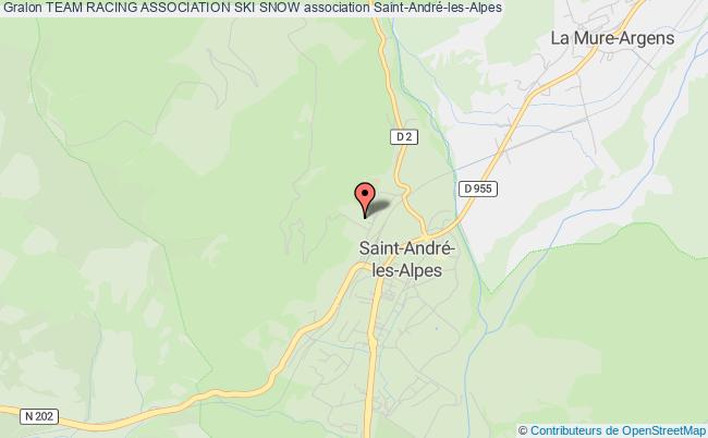 plan association Team Racing Association Ski Snow Saint-André-les-Alpes