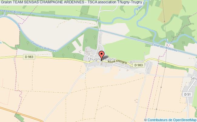 plan association Team Sensas Champagne Ardennes - Tsca Thugny-Trugny