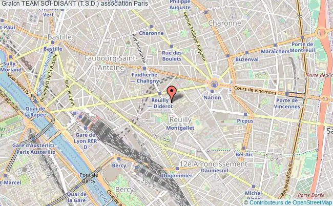 plan association Team Soi-disant (t.s.d.) Paris