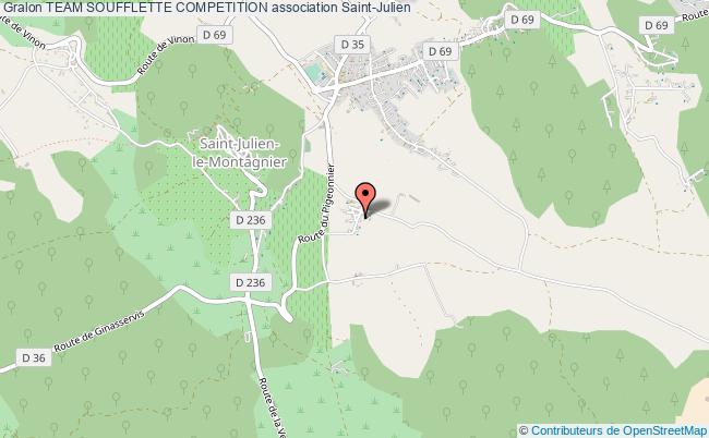 plan association Team Soufflette Competition Saint-Julien-Le-Montagnier