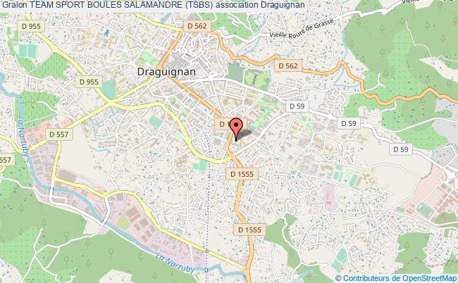 plan association Team Sport Boules Salamandre (tsbs) Draguignan