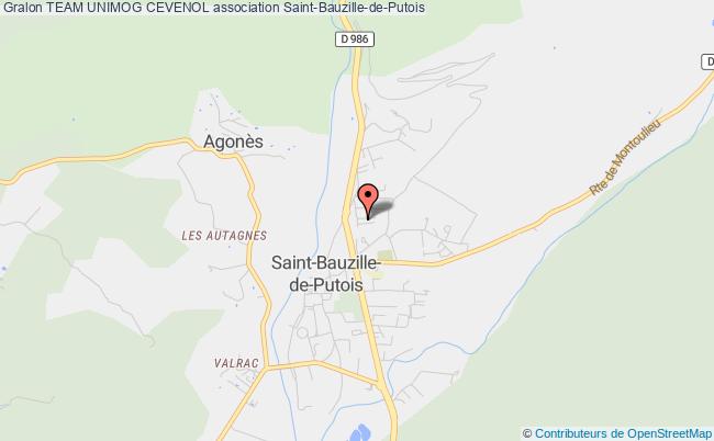 plan association Team Unimog Cevenol Saint-Bauzille-de-Putois