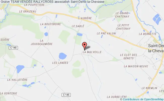 plan association Team VendÉe Rallycross Saint-Denis-la-Chevasse