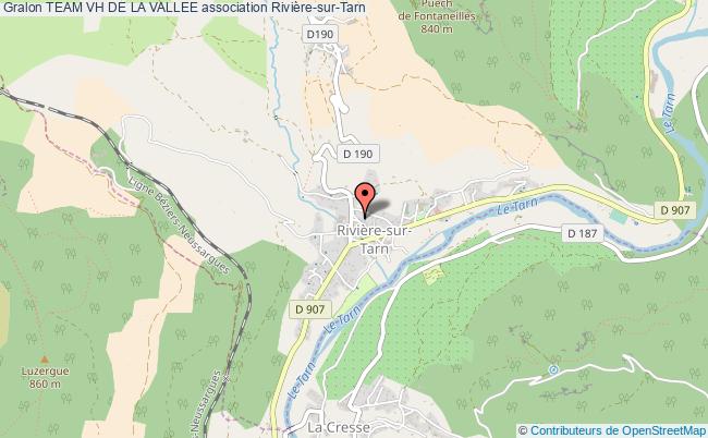 plan association Team Vh De La Vallee Rivière-sur-Tarn