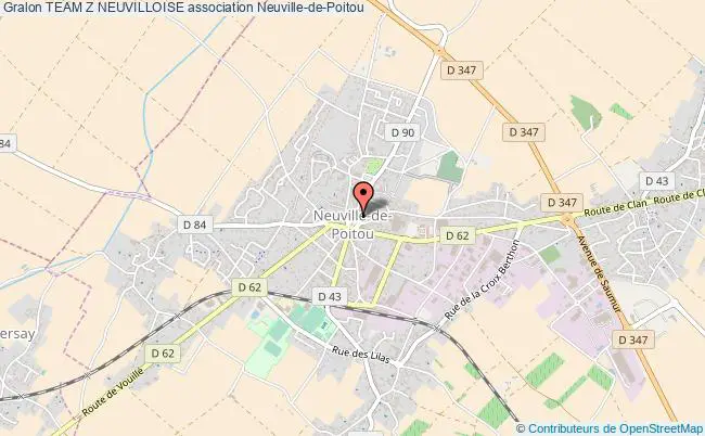 plan association Team Z Neuvilloise Neuville-de-Poitou
