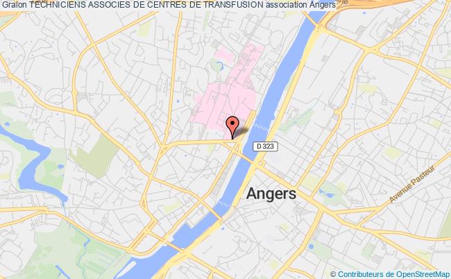 plan association Techniciens Associes De Centres De Transfusion Angers cedex 02
