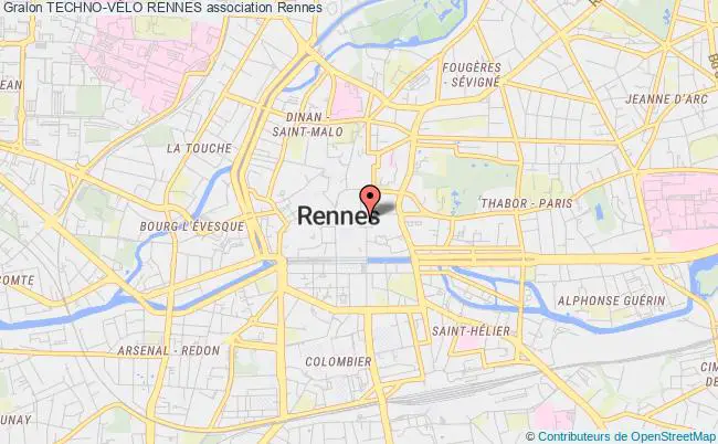 plan association Techno-vÉlo Rennes Rennes